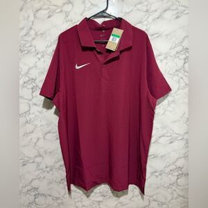 NEW Nike Men's Burgundy Polo Shirt XL